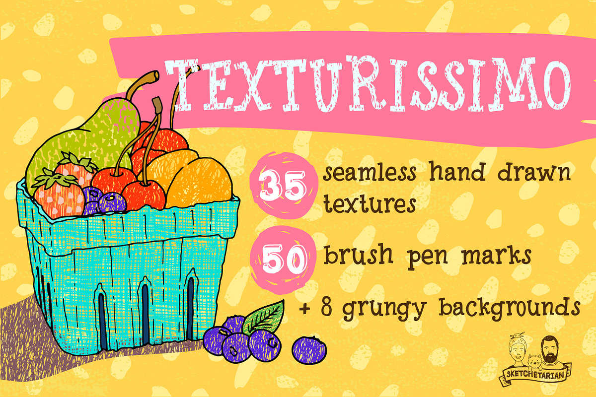 Texturissimo! Texture Pack, a Texture Graphic by Sketchetarian (Photo 1 of 7)