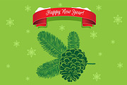 Christmas and New Year Pine Cones, an Illustration by Shurik76 (Thumbnail 1 of 4)
