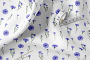 Wildflowers, stripes, checks bandle, a Pattern Graphic by Oksana Dovhopol Art (Thumbnail 11 of 23)