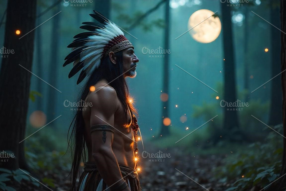 Mystical Shaman | Stock Photo, a Holiday Photo by Aura Canyon HQ (Photo 1 of 5)