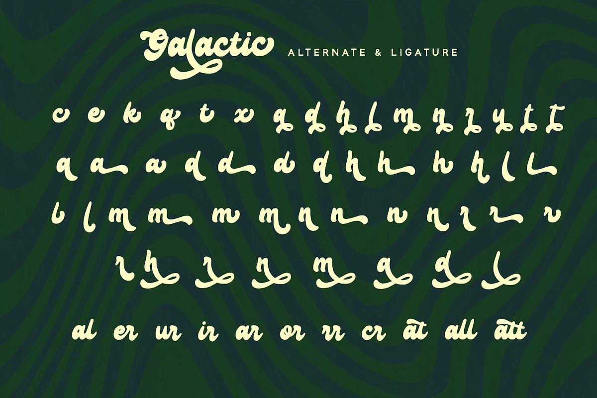 Galactic - Groovy Font
