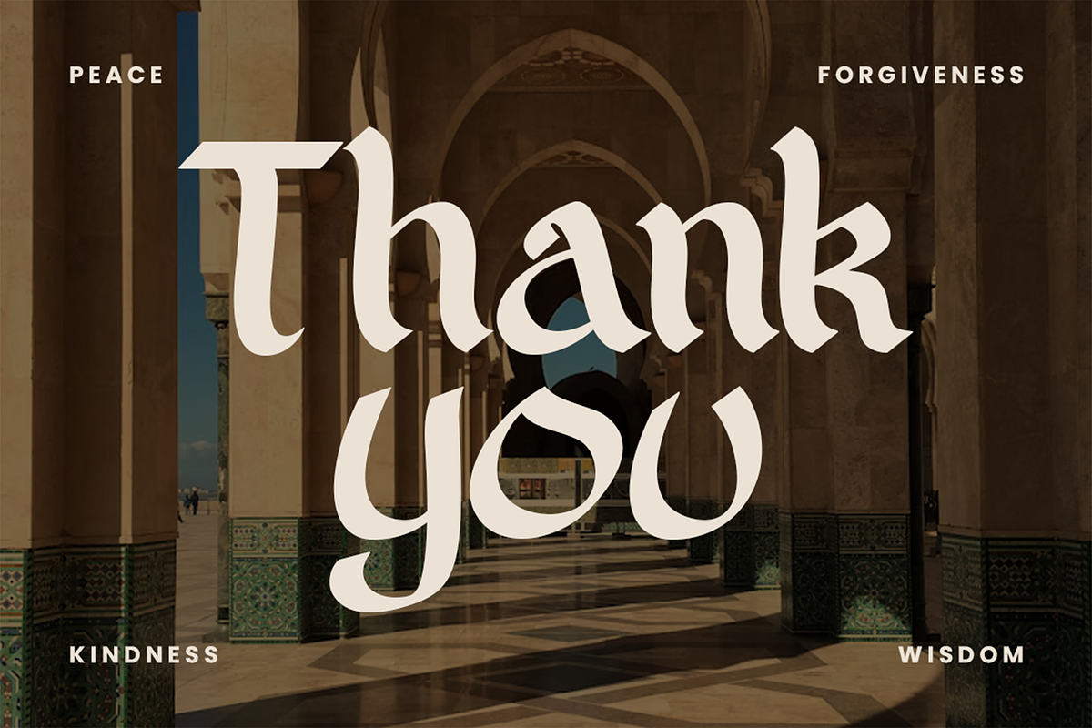 Selamat Raya– Arabic Decorative Font, a Font by Pekotype (Photo 15 of 15)