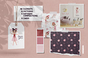 Cute Ballerina Clipart, Patterns, a Person Illustration by Ejevyaka (Thumbnail 2 of 11)