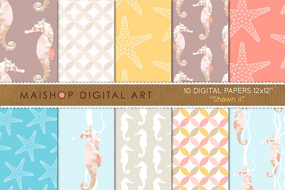 Digital Paper Shawn Set 02 preview 4