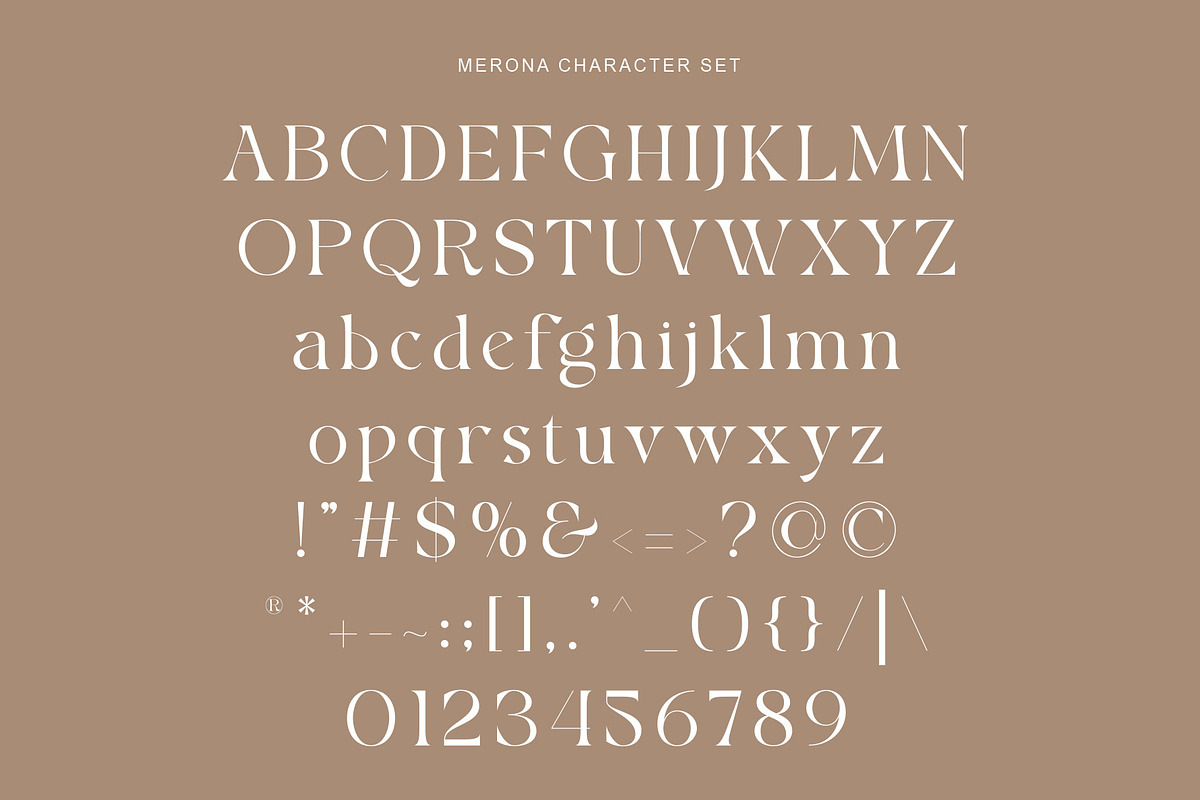 Merona - Lovely Modern Elegant, a Serif Font by Muflieart (Photo 9 of 10)