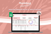 Spreadsheet Wedding Planner Template, a Templates & Theme by bellaROSEworkshop (Thumbnail 2 of 6)