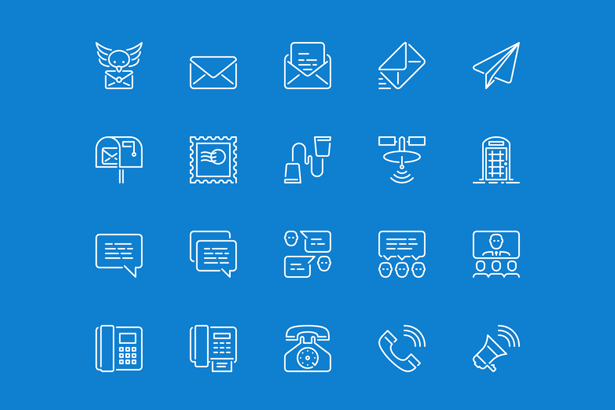 LineKing - Communication Collection, an Outline Icon by PixelBazaar (Photo 1 of 6)