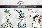 Easter Funnies: Quirky Clipart, an Animal Illustration by NiiiNArt (Thumbnail 4 of 4)