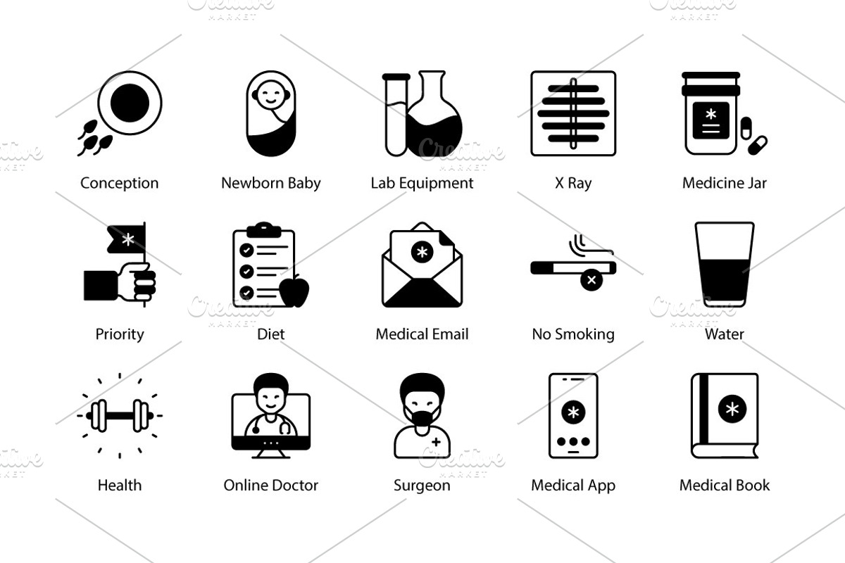 Medical and Heath icons, an Icon by Vector Squad (Photo 6 of 7)