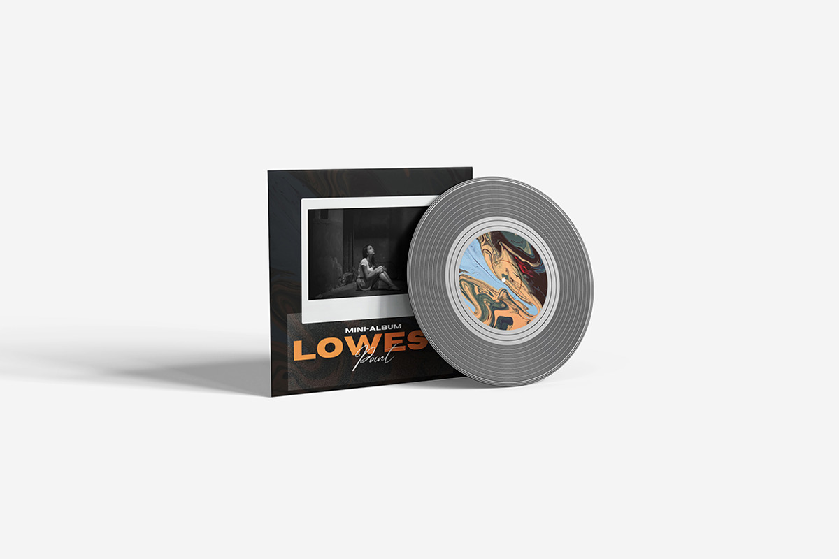 Vinyl Record Mockup, a Product Mockup by MrLetters (Photo 3 of 5)