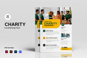 Heart of Giving – Charity Flyer, a Flyer Template by Spark_Creative