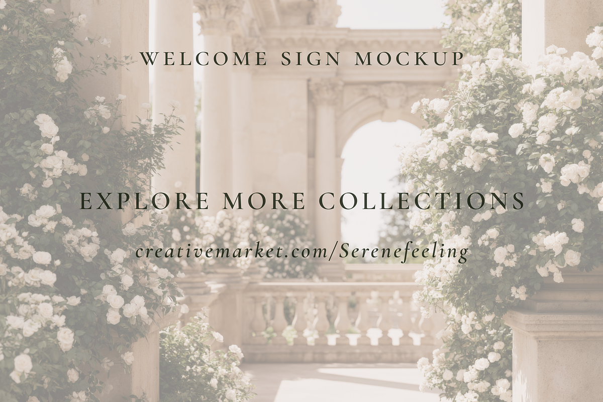 Wedding 24x36 Welcome Sign Mockup, an Advertising Mockup by Serenefeeling (Photo 7 of 7)