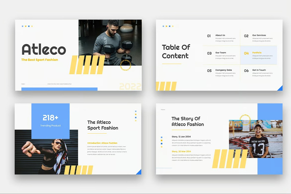 Atleco - Sport Fashion Keynote, a Presentation Template by Fit-tee (Photo 2 of 6)