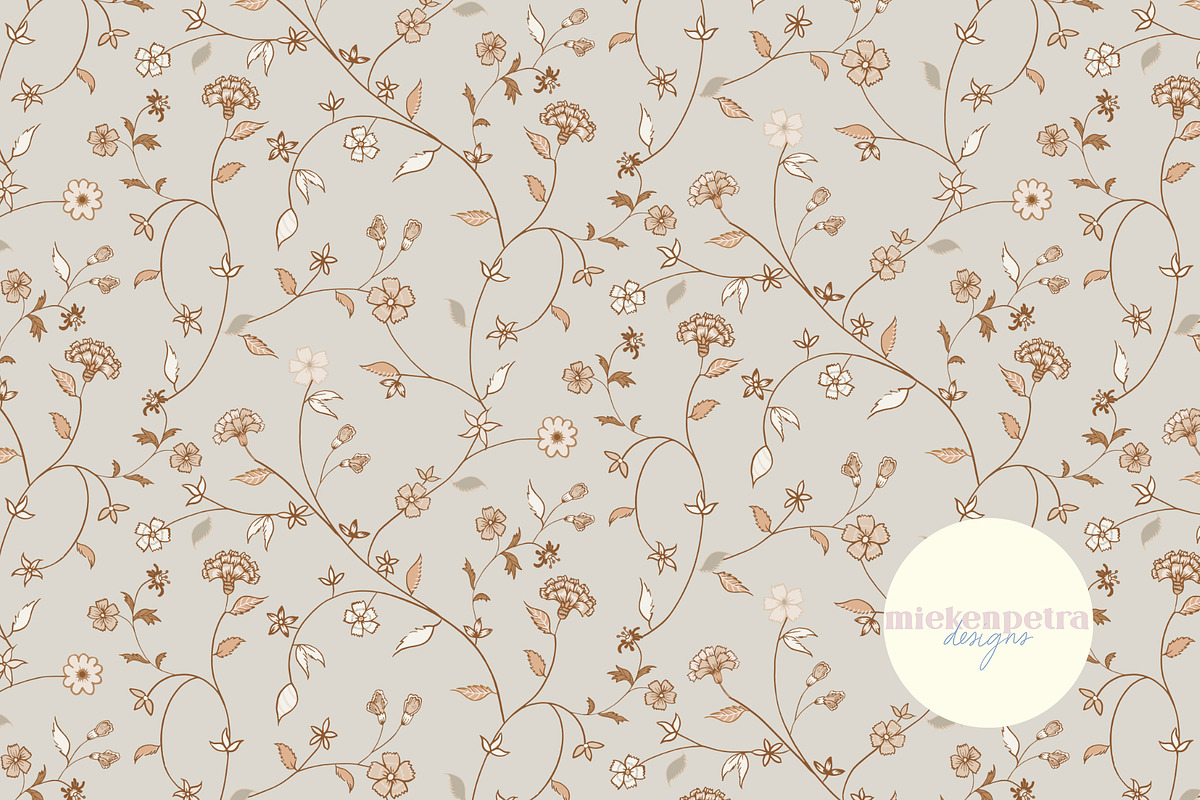 Delicate Chintz - Light Sage, a Pattern Graphic by Mieken Petra Designs (Photo 1 of 4)