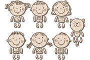 Movable Doll SVG for Laser Cutting, an Object Graphic by Bubert Art (Thumbnail 1 of 8)