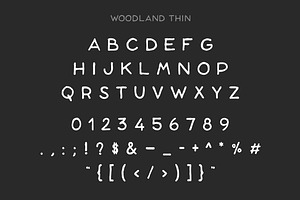 Woodland Font