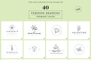 200 Hand Drawn Feminine Logo Bundle, a Branding & Logo Template by XpertgraphicD (Thumbnail 13 of 61)