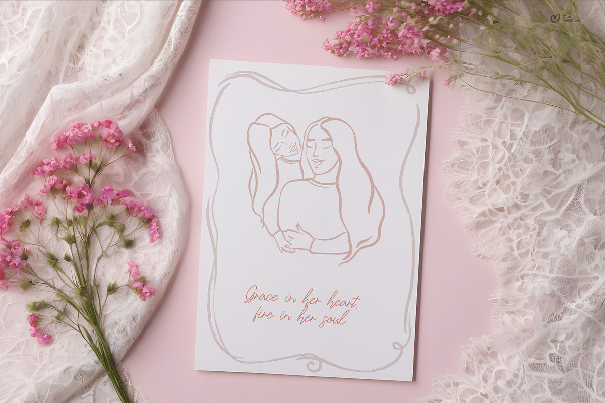 Mother's Day SVG Bundle, an Illustration by ollalya (Photo 8 of 9)
