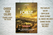 Forest Party/Festival Flyer Template, a Flyer Template by Graphicfy Templates (Thumbnail 2 of 5)