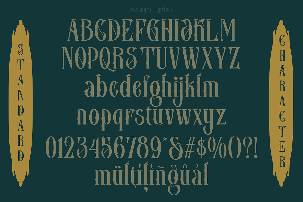 Dasimyra Antique Typeface, a Blackletter Font by TypeClassHeroes (Photo 7 of 10)