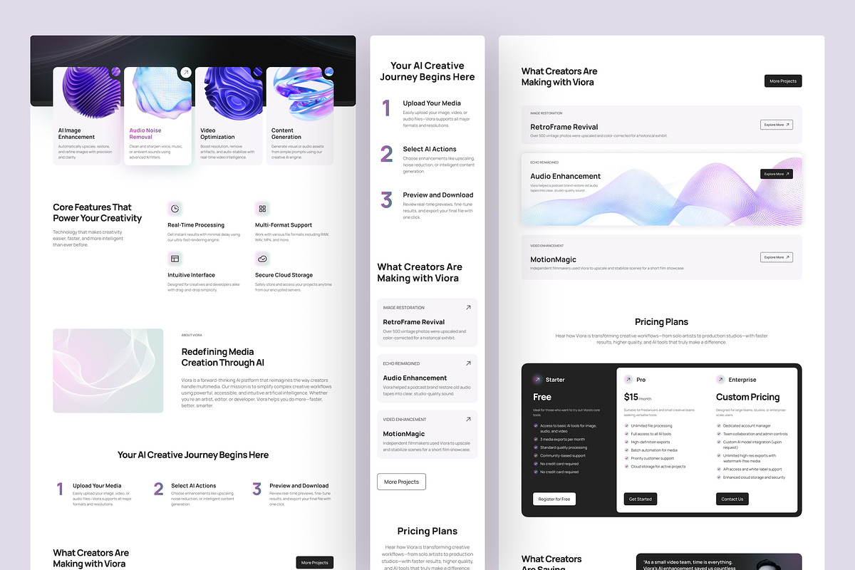 Viora - AI Technology Website, an UI Kit Template by peterdraw (Photo 2 of 7)