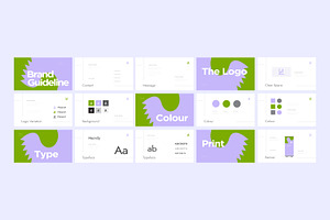 Creative brand guidelines layout