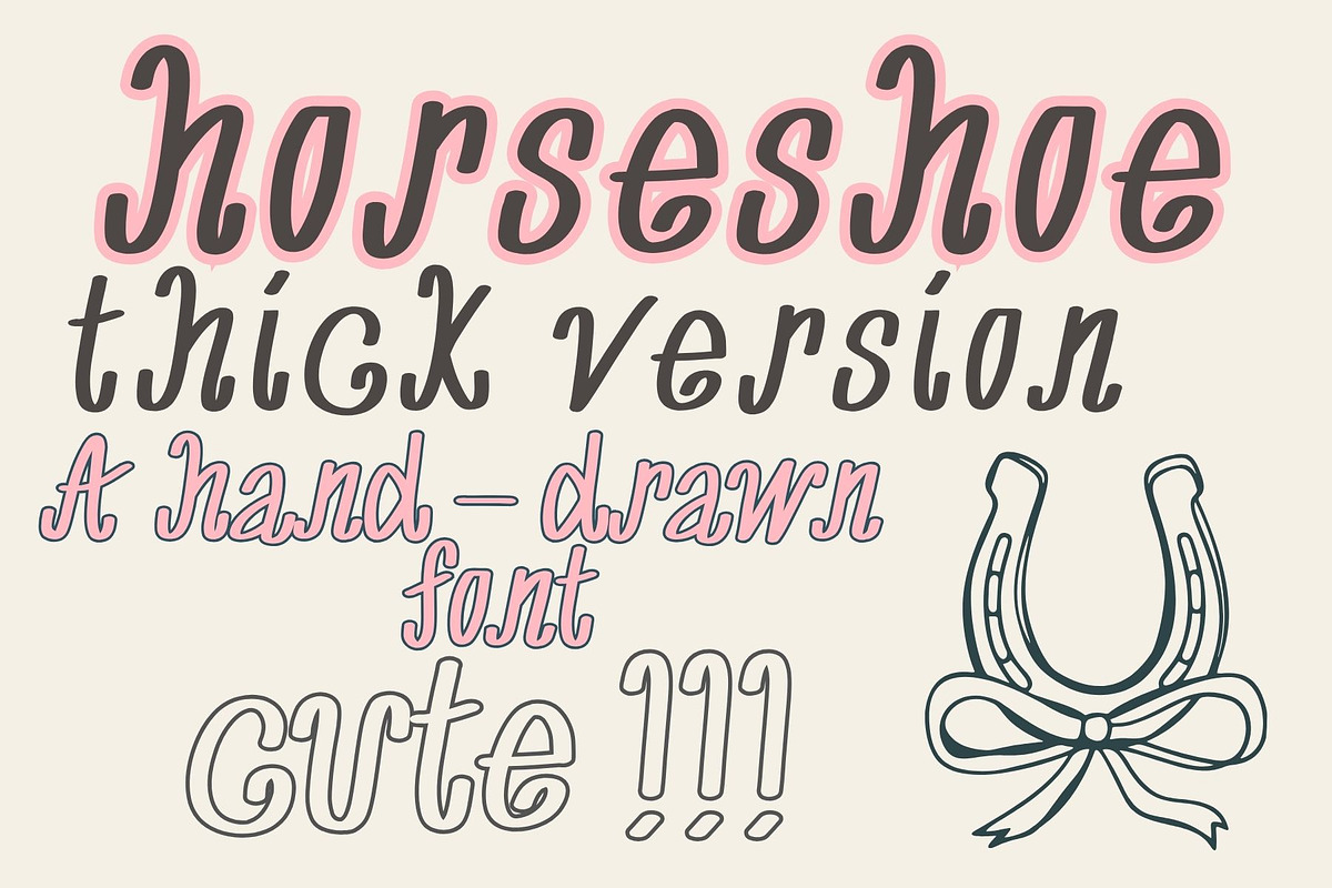 Horseshoe Thick Western Script, a Handwritten Font by Eryn Rose Design (Photo 2 of 11)