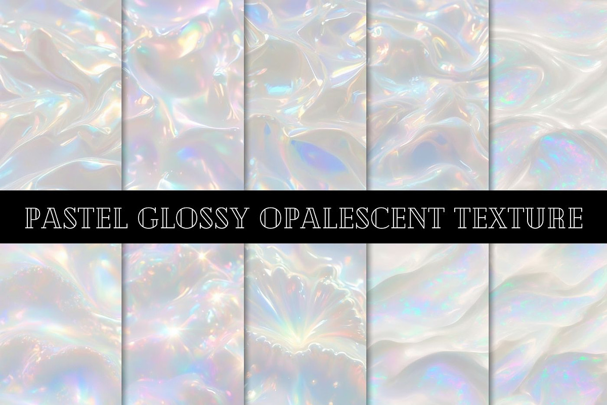 40 Pastel Glossy Opalescent Texture, a Graphic by UniqueMe (Photo 3 of 21)