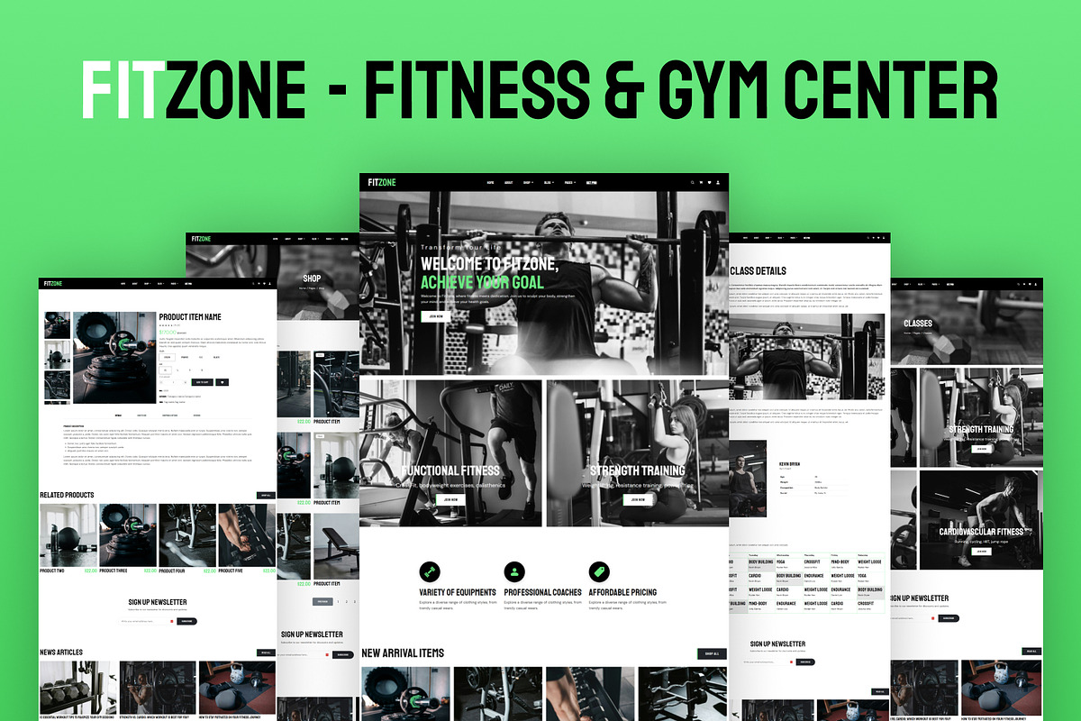 Fitzone – Fitness and Gym Center, a HTML Template by TemplatesJungle (Photo 1 of 5)