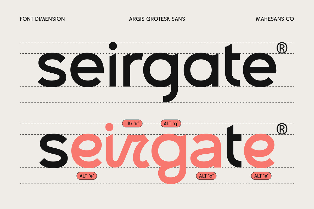 Argis – Geometric Clean Sans Serif, a Sans Serif Font by Mahesans Co (Photo 7 of 10)