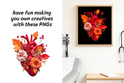 Fall Anatomical Bloom Clipart Set, a Healthcare Illustration by InkyQueenArt (Thumbnail 3 of 5)