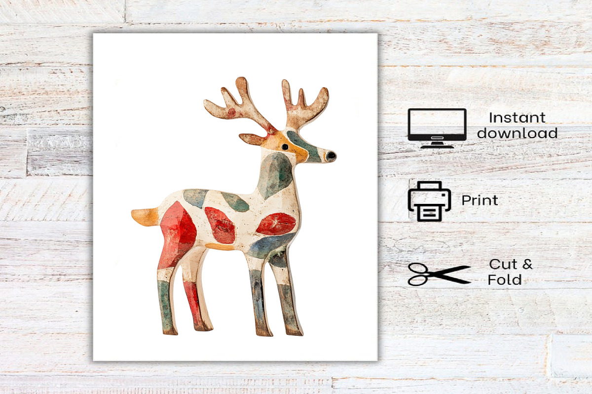 Retro 50's Christmas Clipart, an Illustration by Canvas Craft (Photo 7 of 7)