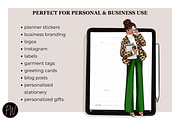 Girl Boss 26 planner clipart png, a Person Illustration by Parinaz Wadia Design (Thumbnail 8 of 8)