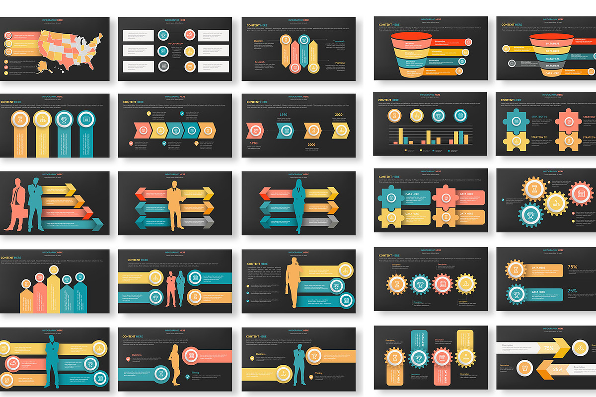 Infographics Powerpoint Presentation, a Presentation Template by Graphicgo (Photo 16 of 16)