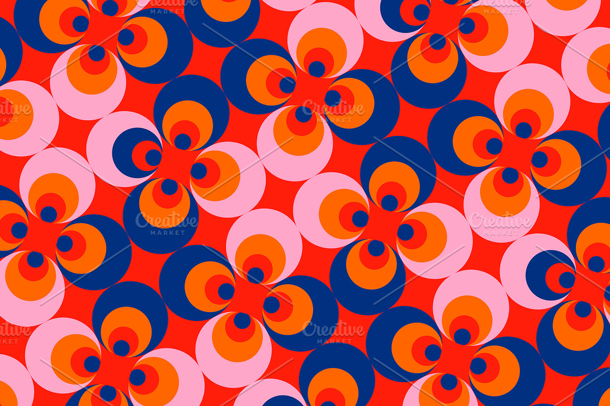 Geometric pattern with floral motif, a Pattern Graphic by Art's and patterns (Photo 4 of 4)