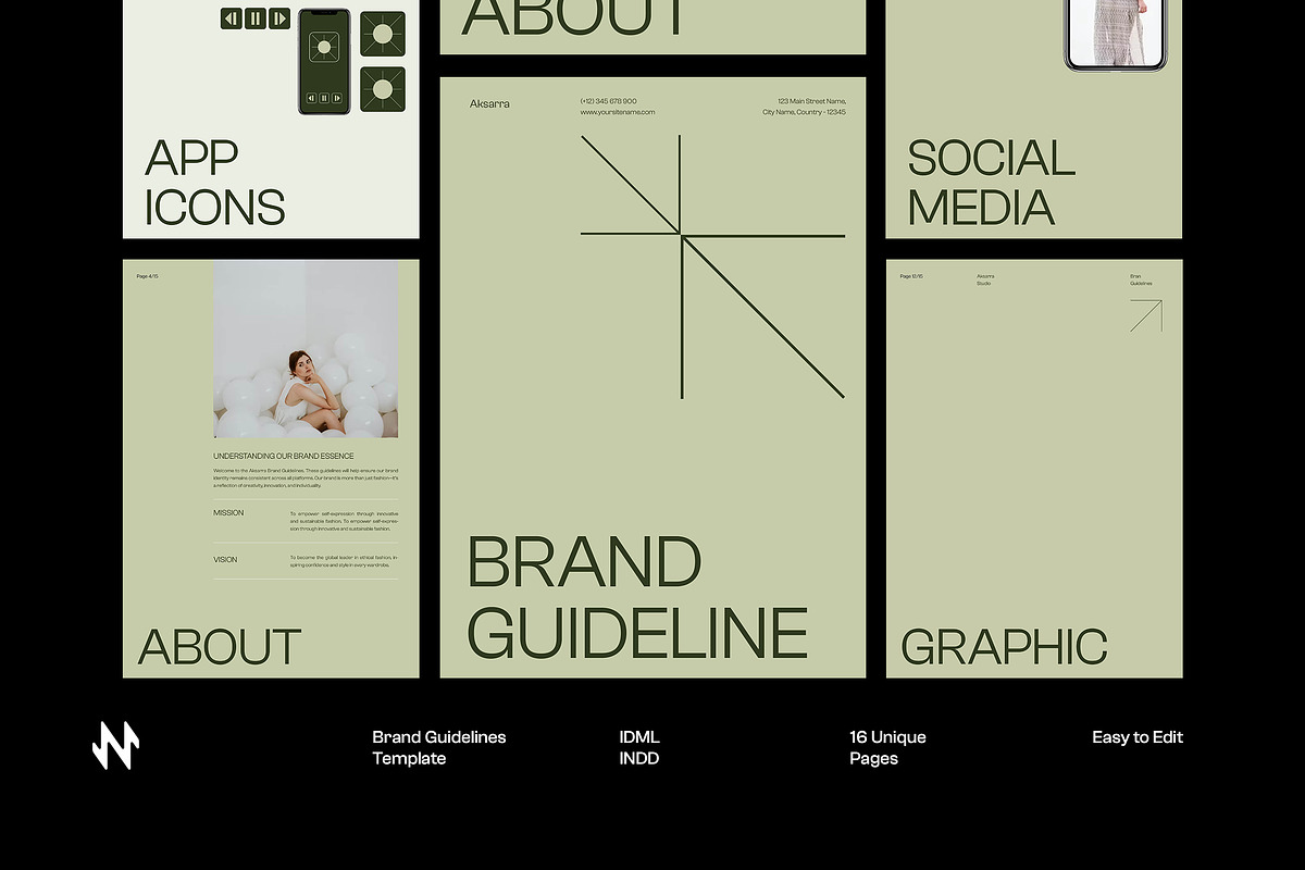 Brand Guidelines, a Stationery Template by Neermana (Photo 1 of 10)
