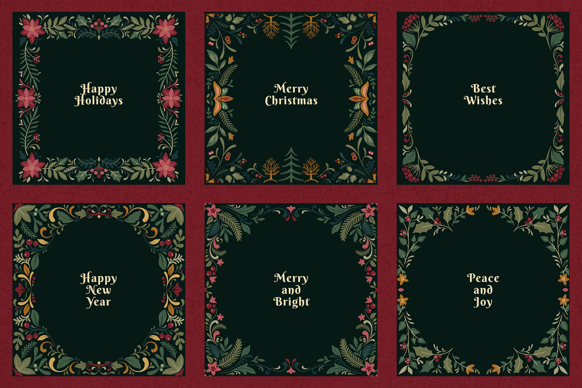 Christmas Ornate Frames & Patterns, an Object Graphic by Molly art (Photo 7 of 14)