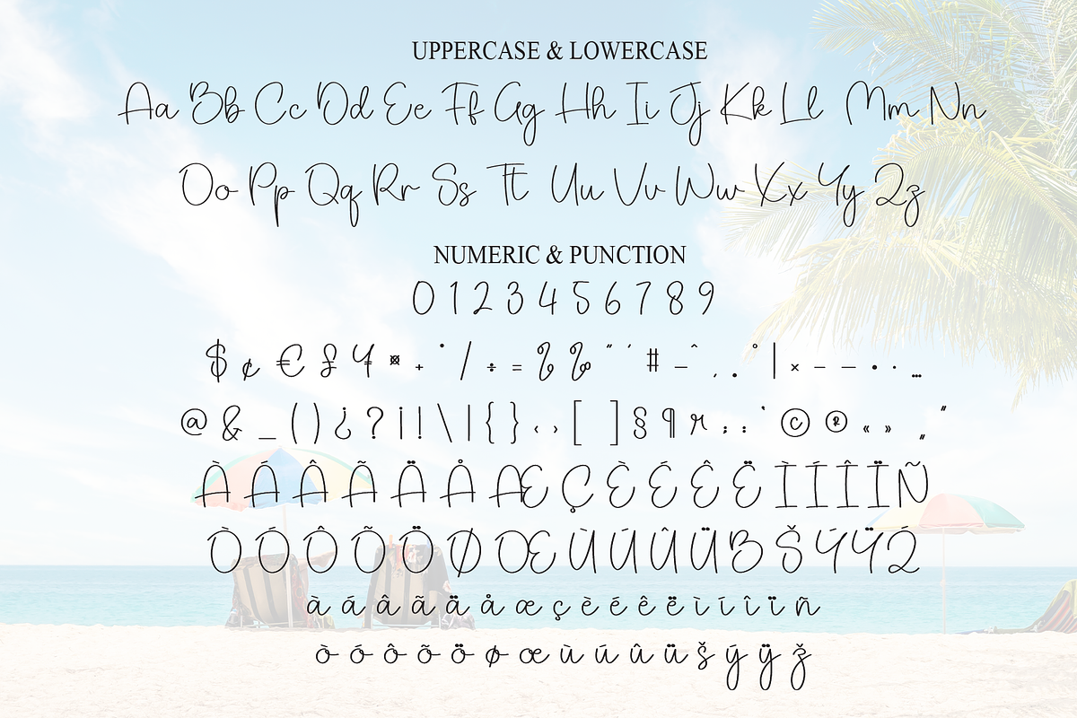 Beach | Script Font, a Handwritten Font by Scratchones (Photo 8 of 9)
