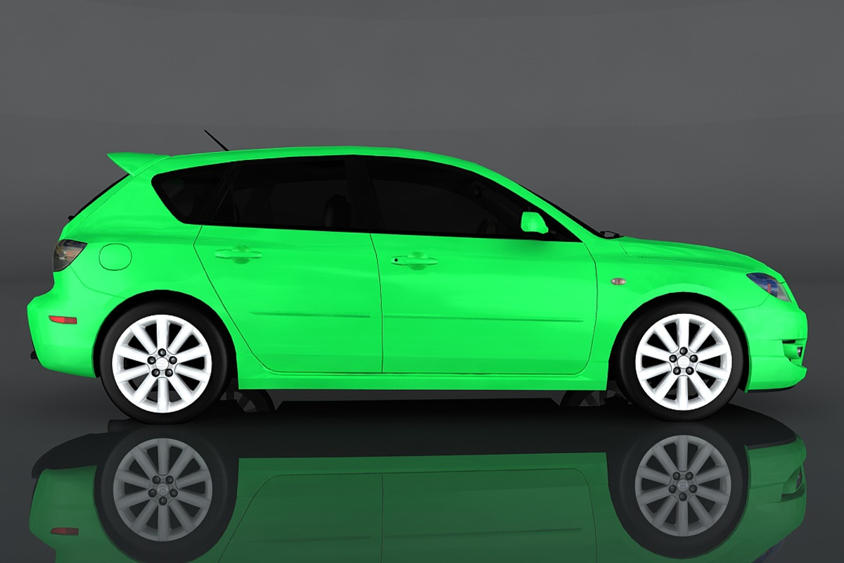 2009 Mazda 3, a Cars & Vehicle 3D Model by valtriiu (Photo 4 of 12)