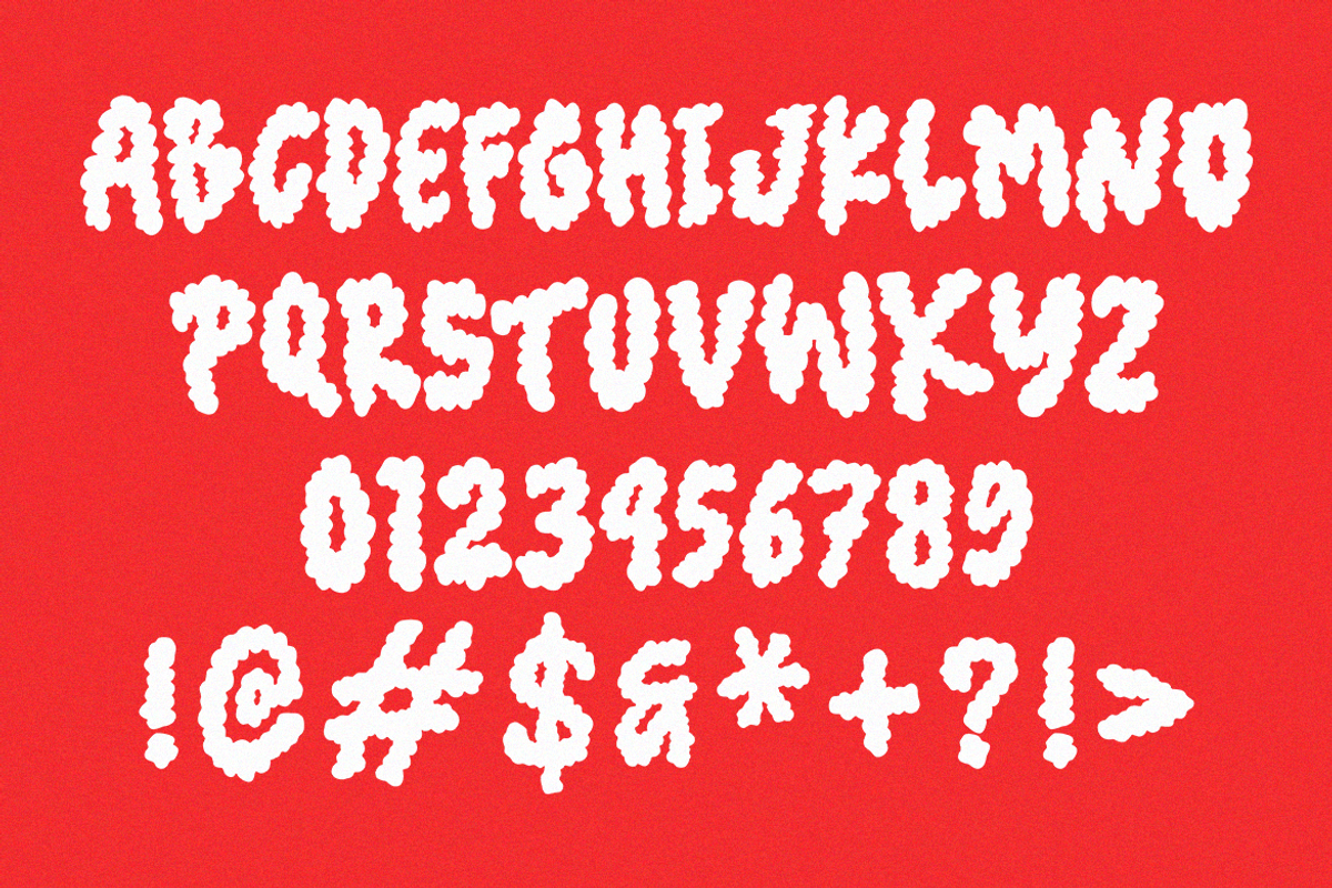 Teenage Kloudy, a Symbol Font by TeenageFoundry (Photo 5 of 6)