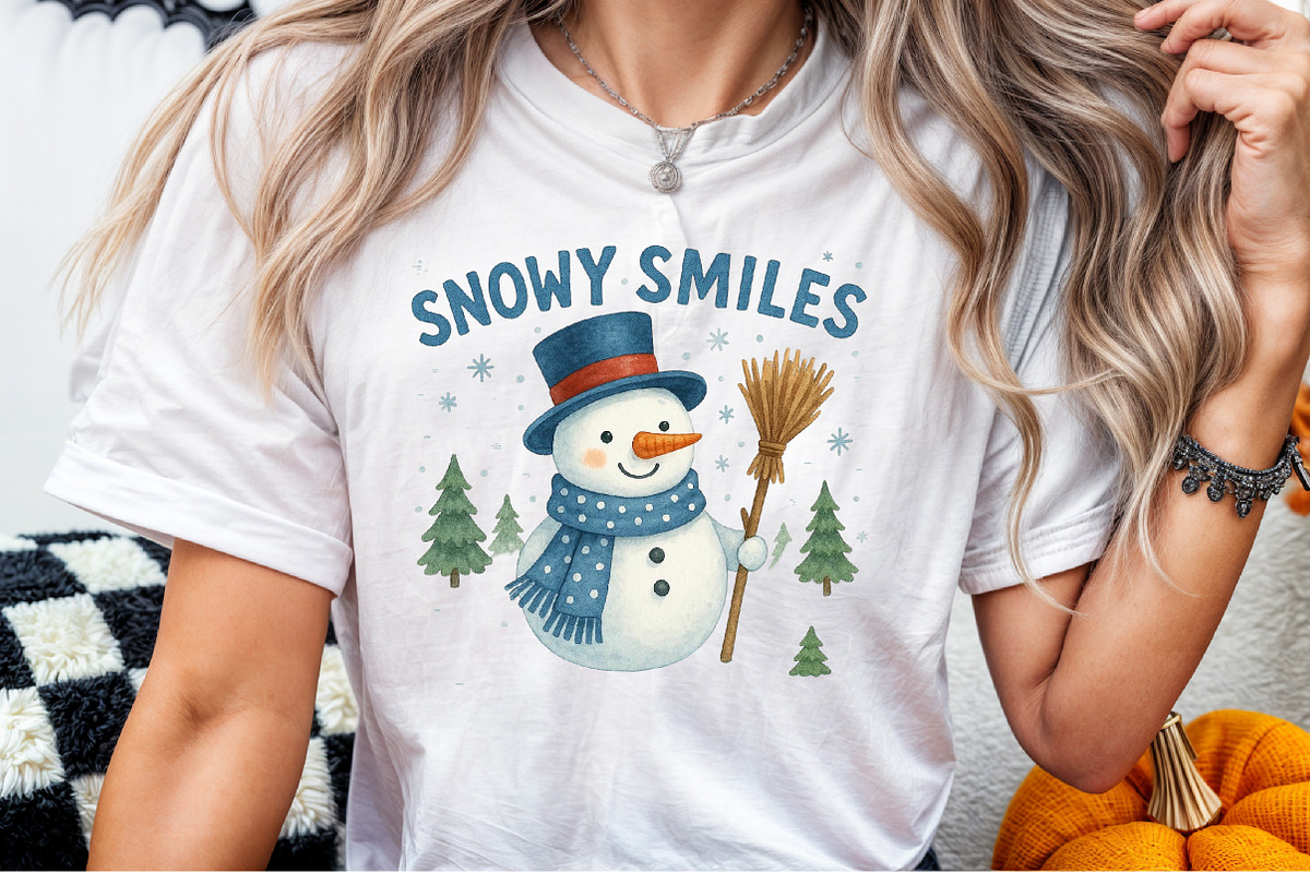Christmas Snowy Smiles PNG, an Illustration by Sublimation Artist (Photo 7 of 9)