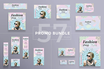 Promo Bundle | Fashion Shop, a Poster Template by Amber Graphics