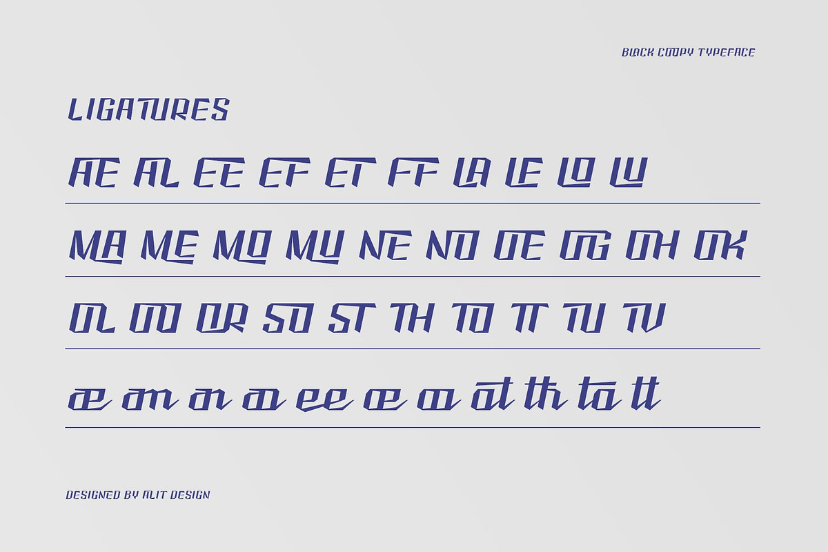 Black Coopy Typeface, a Script Font by alit design (Photo 8 of 16)