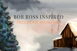 Bob Ross Inspired Procreate Brushes