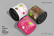 Ice Cream Cup Mockup, a Cups & Container Mockup by Unerispace (Thumbnail 1 of 3)