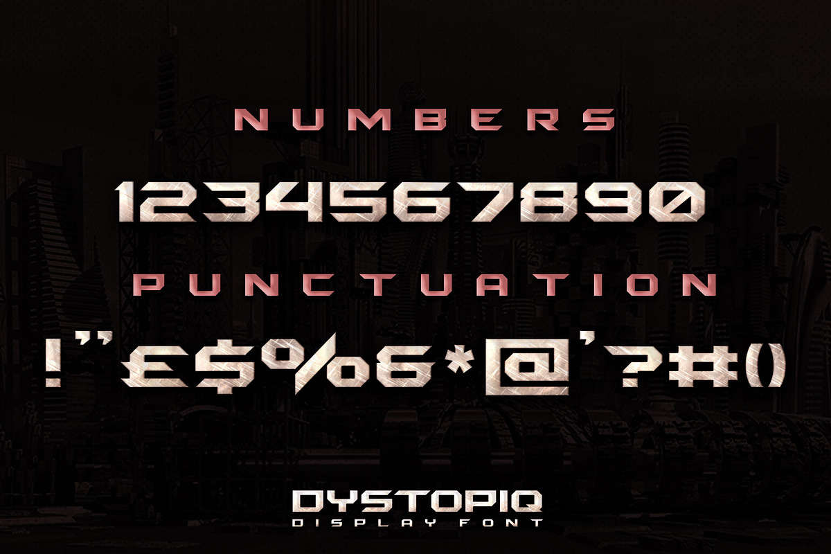 DYSTOPIQ FONT preview 4