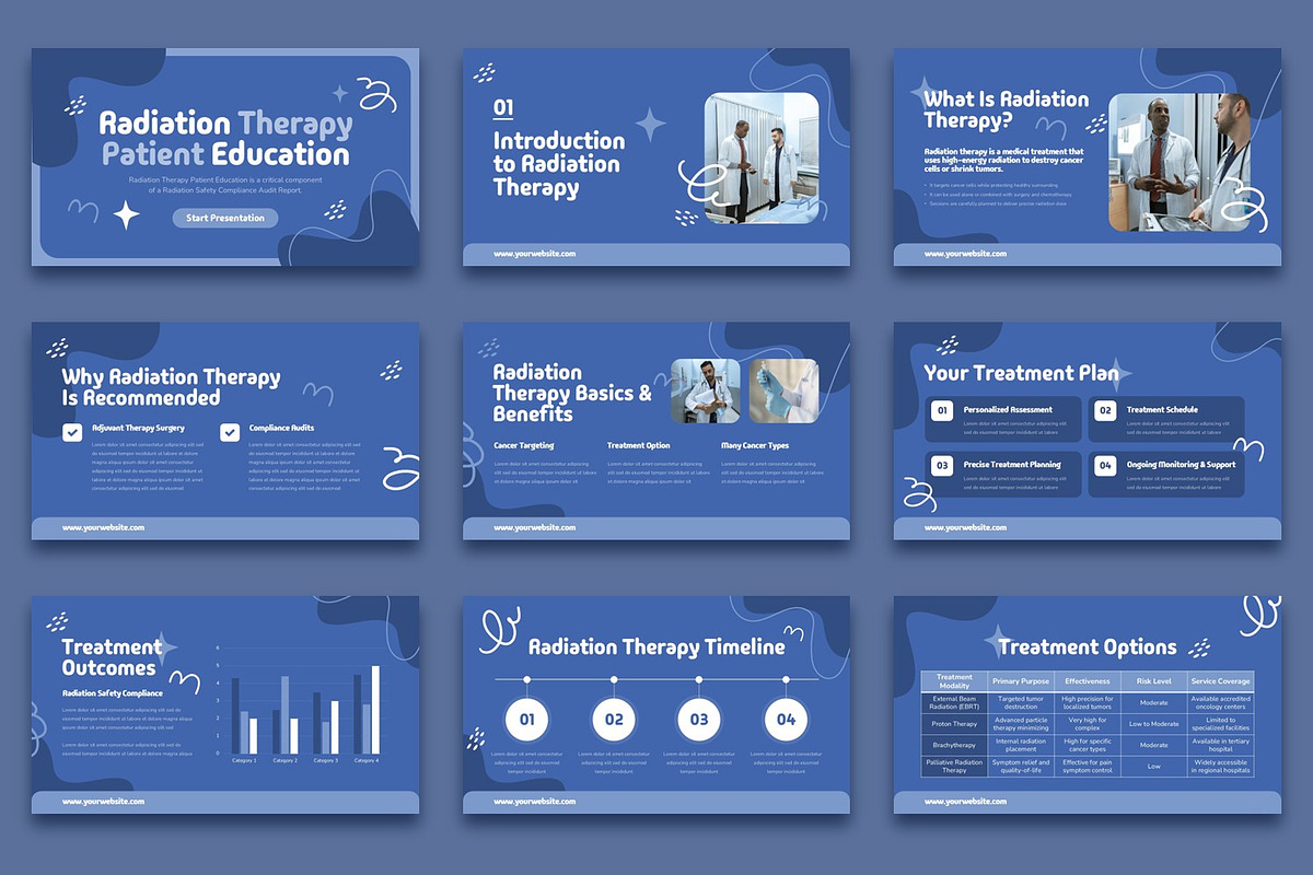 Radiation Therapy Patient Education, a Presentation Template by BumbleGraph Studio (Photo 4 of 5)