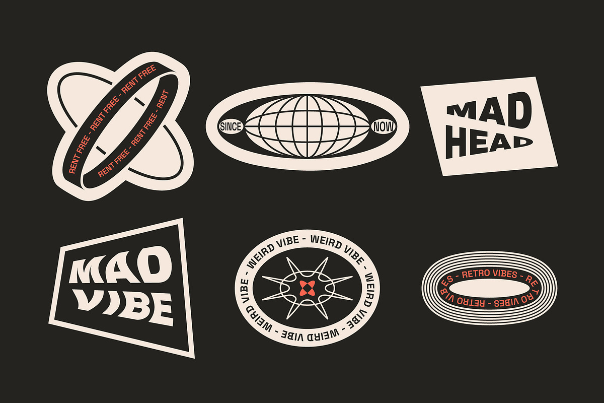 Editable Logo Badge Builder Set, a Poster Template by softulka (Photo 5 of 9)