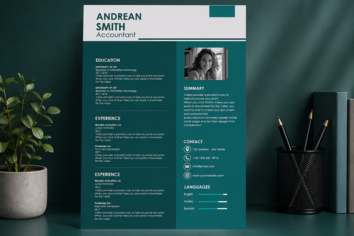 MODERN RESUME TEMPLATE (R7), a Resume Template by dulchaer29 (Photo 2 of 4)