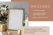 Wedding Sign Gold Frame Mockup, a Merchandise Mockup by Summit Avenue (Thumbnail 4 of 5)